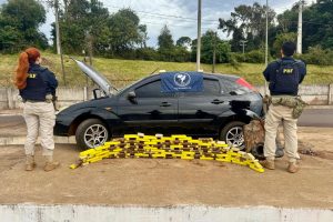 PRF apreende mais de 191 quilos de maconha e arma de fogo durante o feriado prolongado de Corpus Christi no Paraná
